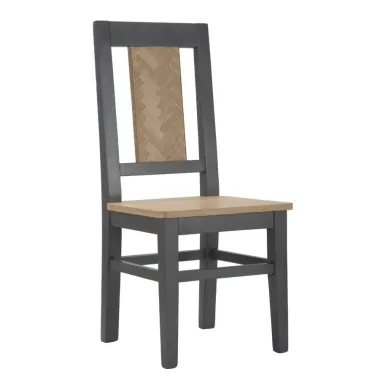 KRZESŁO "MALE" ZESTAW 2 SZT 44x44x96 cm (DREWNO SOSNOWE, FORNIR OLIWNY I MDF)